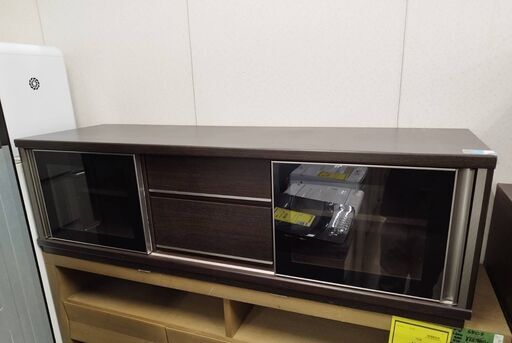 ニトリ NITORI TV台 ニューガ150 TVボード テレビ台 テレビボード ブラウン 茶色 木目系 おしゃれ 幅150cm 収納 木製 大きい 新生活 北欧 和モダン モダン 引出し シンプル モダン フルオープン スライド扉 クリーニング済 堺市 石津【ジャングルジャングルサカイ石津店】