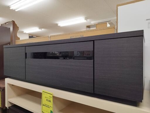 アイリスオーヤマ TVボード テレビ台 テレビボード BTS-GD150 ブラウン系 茶色系 木目系 おしゃれ 幅150cm 収納 木製 大きい 新生活 北欧 和モダン モダン 引出し シンプル モダン クリーニング済 堺市 石津【ジャングルジャングルサカイ石津店】