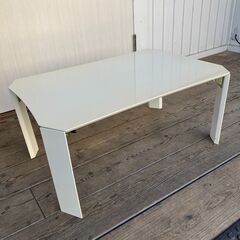 折りたたみ式ローテーブル（ホワイト）75×50cm