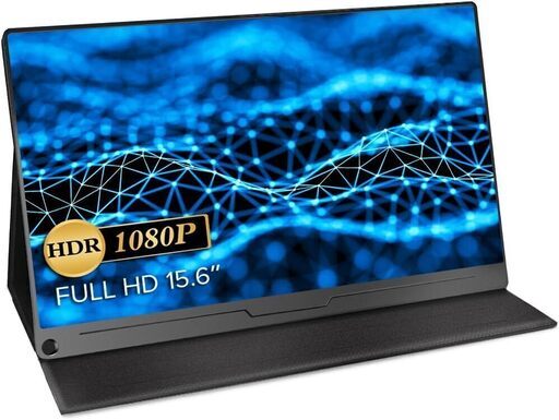モバイルモニター 15.6インチ 1920*1080 ゲーミング用 ポータブルディスプレイ IPS液晶パネル 薄型 軽量 ペンホールスタンド VESA 保護カバー USB Type-C 標準HDMI PS4/XBOX/Switch/PC/Macなど対応 在宅勤務 リモートワーク