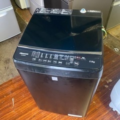 福岡市内配送設置無料　ハイセンス 5．5kg全自動洗濯機 keyword マットブラック HW-G55E5KK