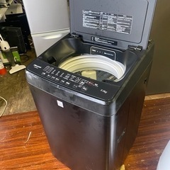 福岡市内配送設置無料　ハイセンス 5．5kg全自動洗濯機 keyword マットブラック HW-G55E5KK