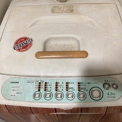 差し上げます⭐︎TOSHIBA　全自動洗濯機　AW-404(W)