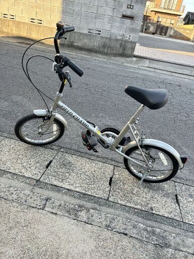 【引き取り限定】 FIELD CHAMP 16インチ 折りたたみ 自転車 シルバー USED 中古