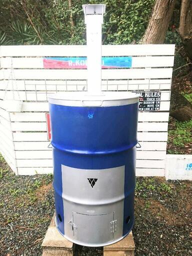 ドラム缶200l 焼却炉 配達 設置込　(焼き芋も焼けます