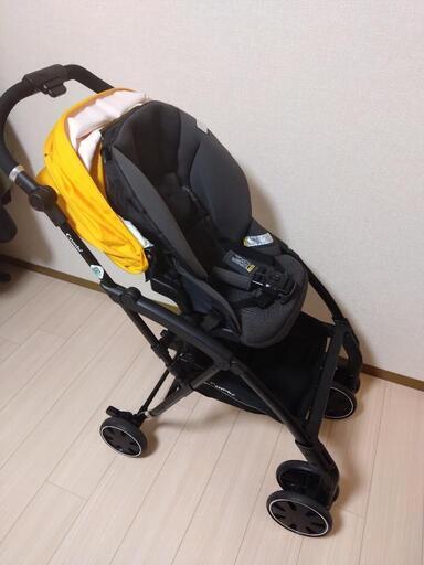 美品　コンビ Atto type-S 軽量＆ハイシートベビーカー イエロー