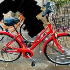 受付終了　赤い自転車