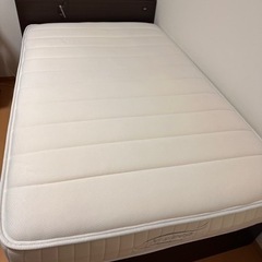 美品　引き出し収納セミダブルベッド　Nsleepマットレスつき