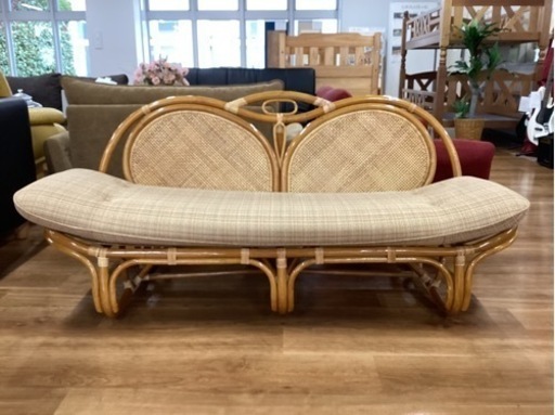 藤ソファ【町田市再生家具】　232713
