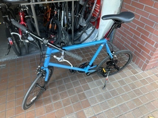 20インチ　ミニベロ　8speed　ブルー