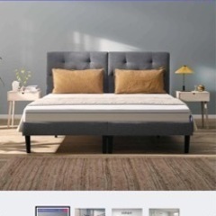 エマスリーブ|クイーンベッドフレーム&プレミアムマットレス&ピロー