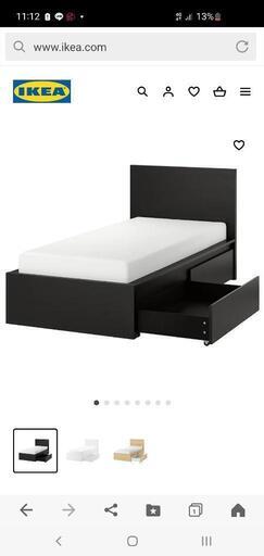 IKEA　シングルベッド　MALM