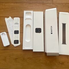 Apple Watch SE ( GPSモデル) - 40mm ゴールドアルミニウムとチャコールブレイデッドソロループ