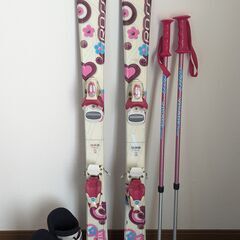 スキーセット　スキ―板　スキー靴　ストック