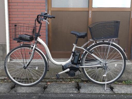 ヤマハ 2023 PAS CHEER 電動アシスト自転車 26インチ PA26CH バッテリー8.9Ah シルバーカラー 動作確認済み美品 リヤカゴ付き