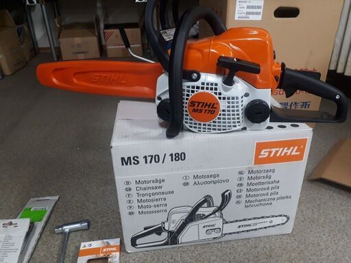 引渡完了　【新品、未使用品】スチール エンジンチェンソー MS170　 ガイドバー 35cm