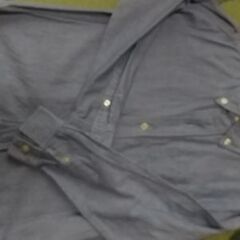 無印良品 ボタンダウンシャツ120（ブルー）
