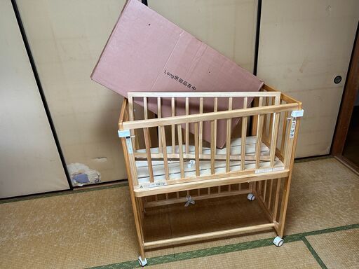 そいねーる＋ロング（布団なし）　添い寝ができるベビーベッド