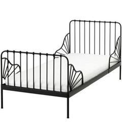 【IKEA】伸長式ベッド：キッズ用（ブラック）✳大阪市北区✳