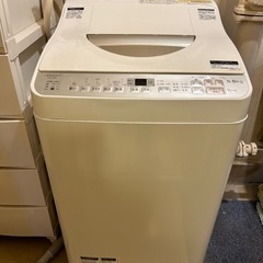 シャープ　洗濯機　5.5kg     2017年