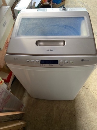 【お取引完了】Haierハイアール全自動洗濯機 7.5kg JW-LD75A 現状品
