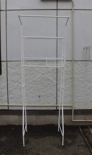 JM18235)ランドリーラック 幅：約65cm 高さ：約180cm 奥行：約52cm 中古品【取りに来られる方限定】
