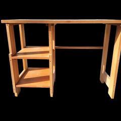 【ジ0201-17】手作り 木製 キッチン収納棚 横110×奥行...