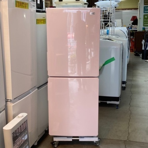 ✨期間限定・特別価格✨ハイアール かわいいピンクの冷蔵庫 2ドア 148L 2021年製 JR-NF148B 中古家電