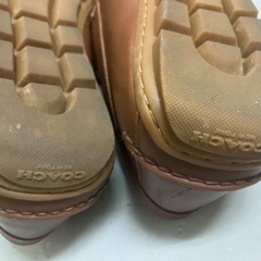 極美品◇COACH コーチ シグネチャーチェーン ドライバー ビットローファー