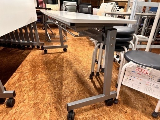 スタックテーブル　幅150 奥45 高さ70cm フォールディング