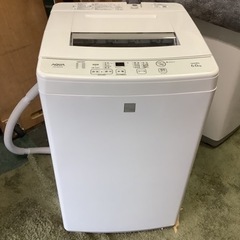 【リサイクルサービス八光】2020年製　AQUA AQW-S6E7 洗濯機  6kg 