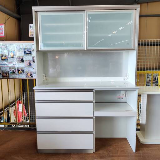 【愛品倶楽部柏店】綾野製作所 2枚スライド扉キッチンボード LXシリーズ