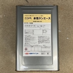 無料　塗料　ニッペ水性ケンエース　茶色（K15-30B）　未開封...