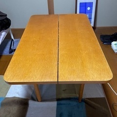 ダイニングテーブル（机）・椅子1脚セット
