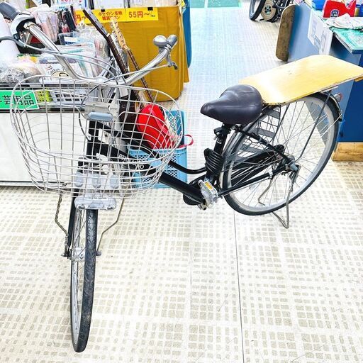 3/30【冬季間割引可】DCM 自転車 BERNARDO 27インチ ブラック 荷台
