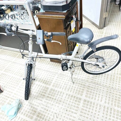 【冬季間割引可】BRIDESTONE 折りたたみ自転車 Grantech 20インチ シルバー
