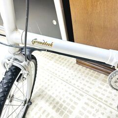 【冬季間割引可】BRIDESTONE 折りたたみ自転車 Grantech 20インチ シルバー