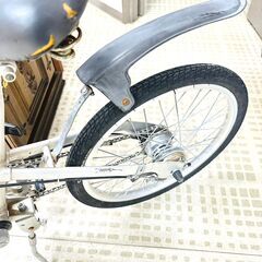 【冬季間割引可】BRIDESTONE 折りたたみ自転車 Grantech 20インチ シルバー