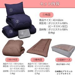 ほぼ新品？セミダブル敷布団（５日間だけ使用）を無料譲渡です