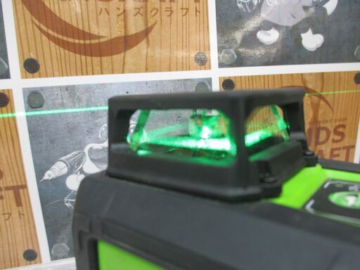 HUEPar LR-5RG グリーンレーザー墨出し器 中古品 専用袋付 ※ボタン潰れ  
