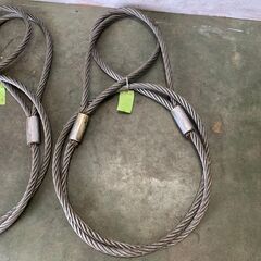 神鋼 シンコーロック ワイヤーロープ 牽引ワイヤーロープ 玉掛け 28mm 5m 2本セット まとめ 工事用材料