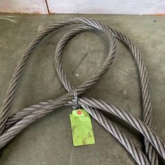 神鋼 シンコーロック ワイヤーロープ 牽引ワイヤーロープ 玉掛け 28mm 5m 2本セット まとめ 工事用材料