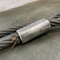 神鋼 シンコーロック ワイヤーロープ 牽引ワイヤーロープ 玉掛け 28mm 5m 2本セット まとめ 工事用材料