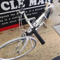 中古　クロスバイク　白