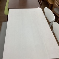 KB-4【新入荷　アウトレット】ロンド　ベンチダイニング4点セット　白系