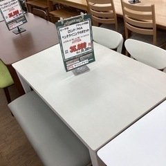 KB-4【新入荷　アウトレット】ロンド　ベンチダイニング4点セット　白系