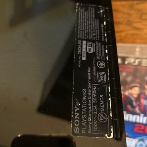 初期型　PS3 本体　接続ケーブル　コントローラー4つ　カセット5本付き