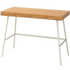 IKEA リルオーセン　竹材　デスク　サイドテーブル