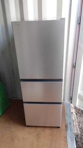 美品 22年製 日立 冷蔵庫 3ドア 265L 右開き 54cm HITACHI R-27RV-N シャンパン チルドルーム 冷凍冷蔵庫 生活家電 家電製品 かっこいい スリム オシャレ お手頃 お得 格安 激安 破格 特価 特売 セール