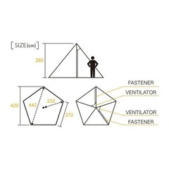 テンマク　サーカスTCDX フロントフラップ　インナーテント付き